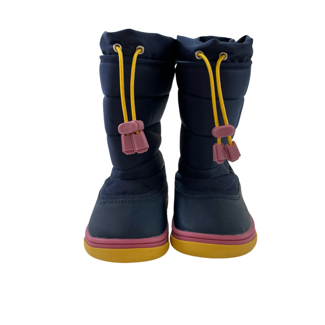 Ten Little Thinsulate Navy, Pink, Yellow Winter Boots - Size 7