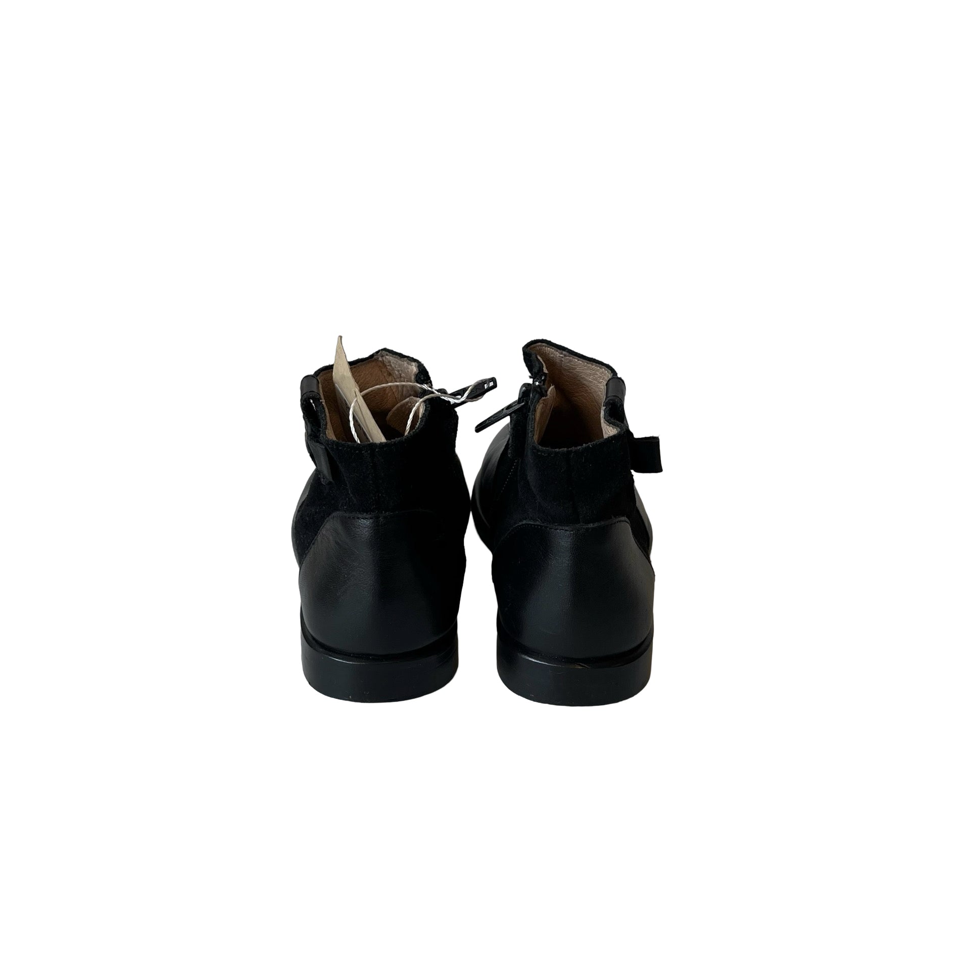 Jacadi Black Ankle Boots - Size 11 (28)