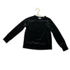 Crewcuts Black Velvet & Gold Sparkle Top - Size S 6-7