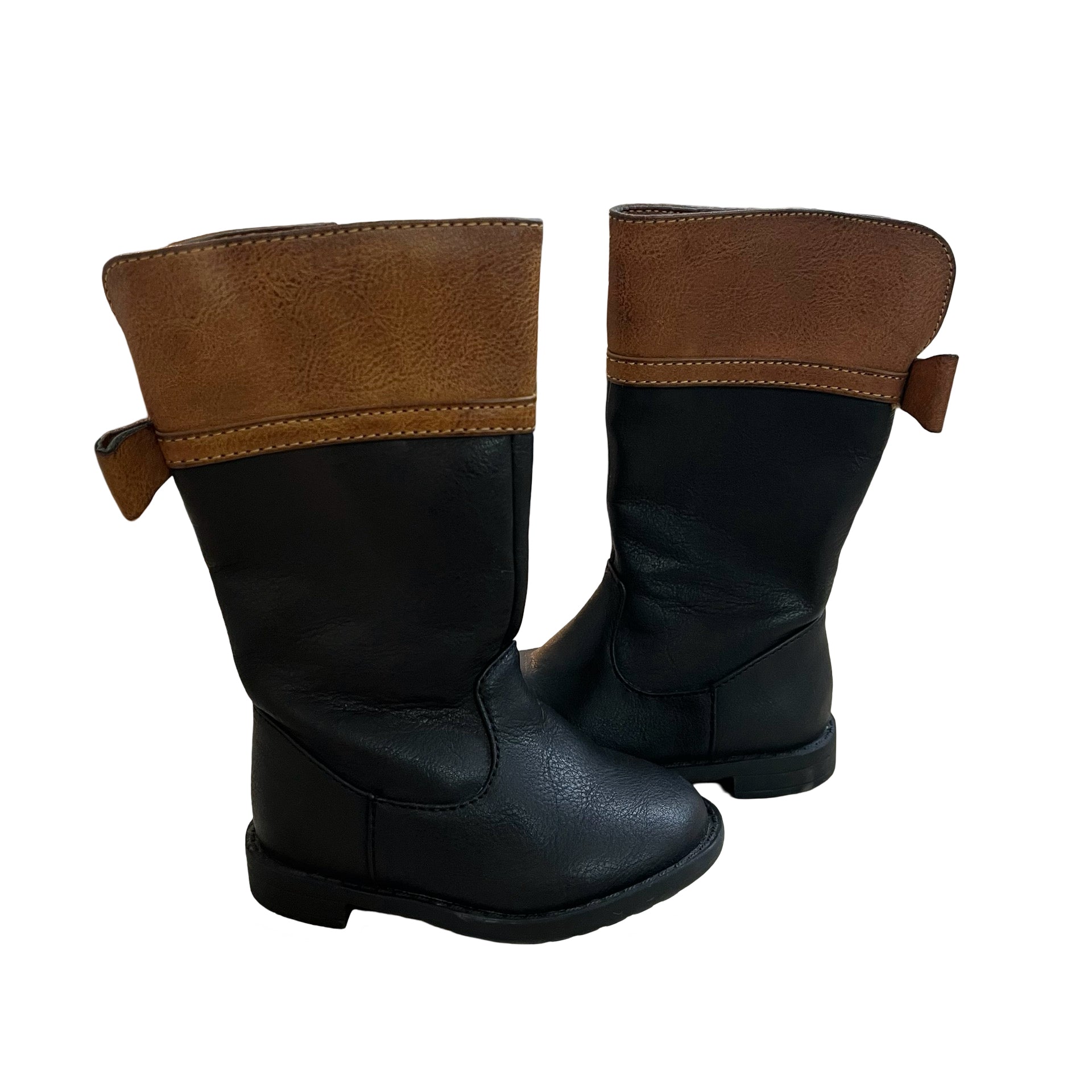 Children's Place Toddler Boots Girl Black Girls Beaded Lace