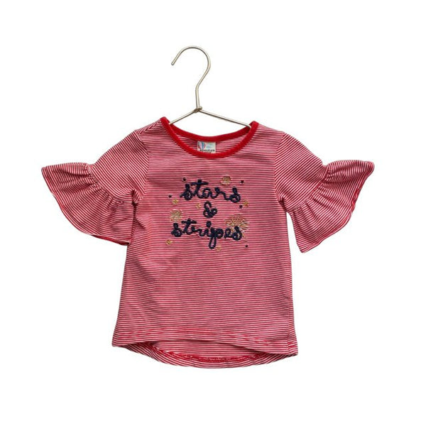 Copper Key Red Striped 'Stars & Stripes' Shirt - Size 3T - Bounce Mkt