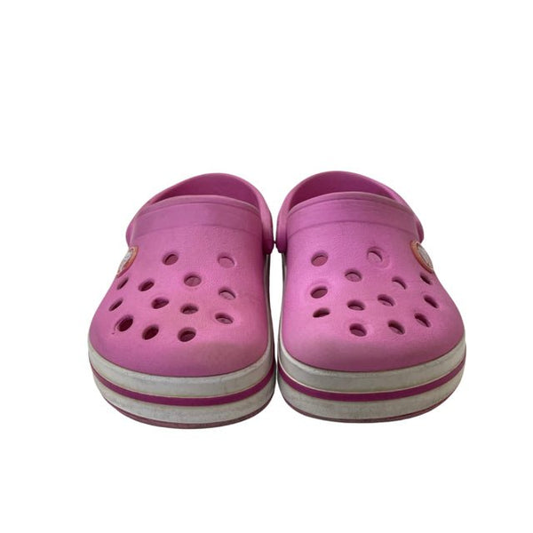 Crocs Pink & White Shoes - Size 9 - Bounce Mkt
