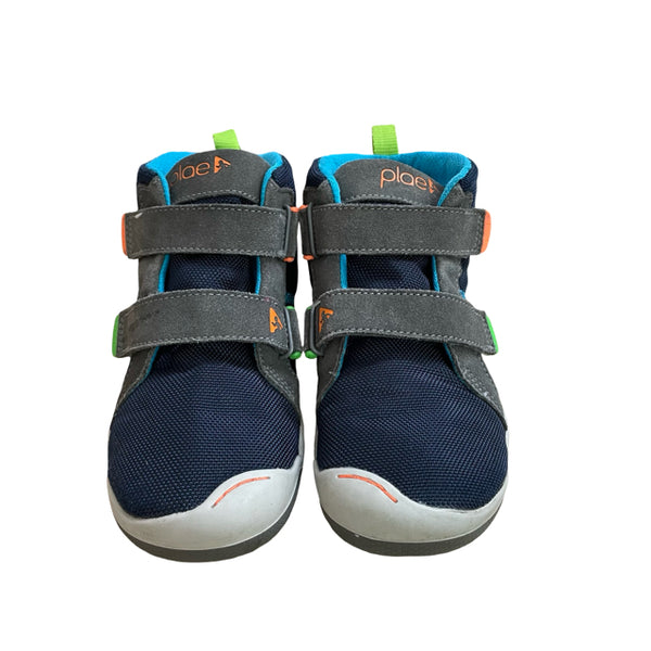 Plae Navy Velcro Mid-Top Sneakers - Size 13.5