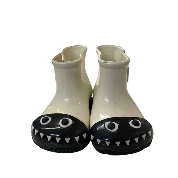 Mini Melissa Ivory & Black Monster Ankle Rain Boots - Size 5 - Bounce Mkt