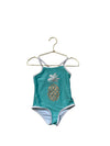 Nautica Teal, Copper & Ivory Pineapple Swimsuit - Size 2 - Bounce Mkt