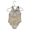 Zara Yellow Striped Swim Suit - Size 2-3