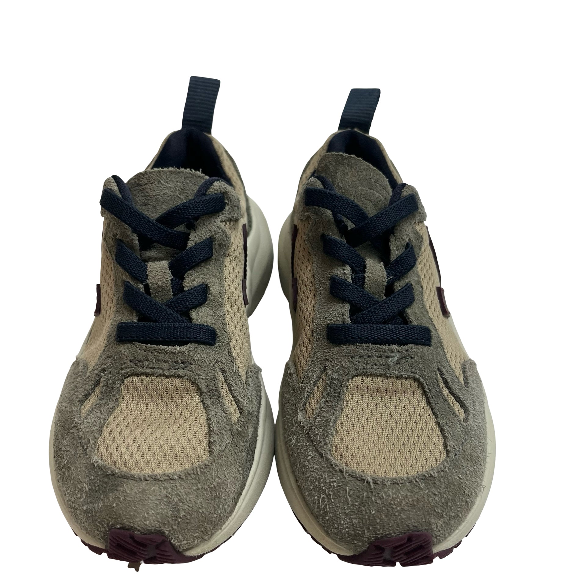 Veja x Bonpoint Tan, Gray, Navy, Maroon Slip-On Sneakers - Size 11