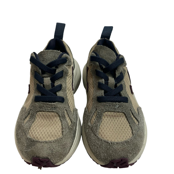 Veja x Bonpoint Tan, Gray, Navy, Maroon Slip-On Sneakers - Size 11