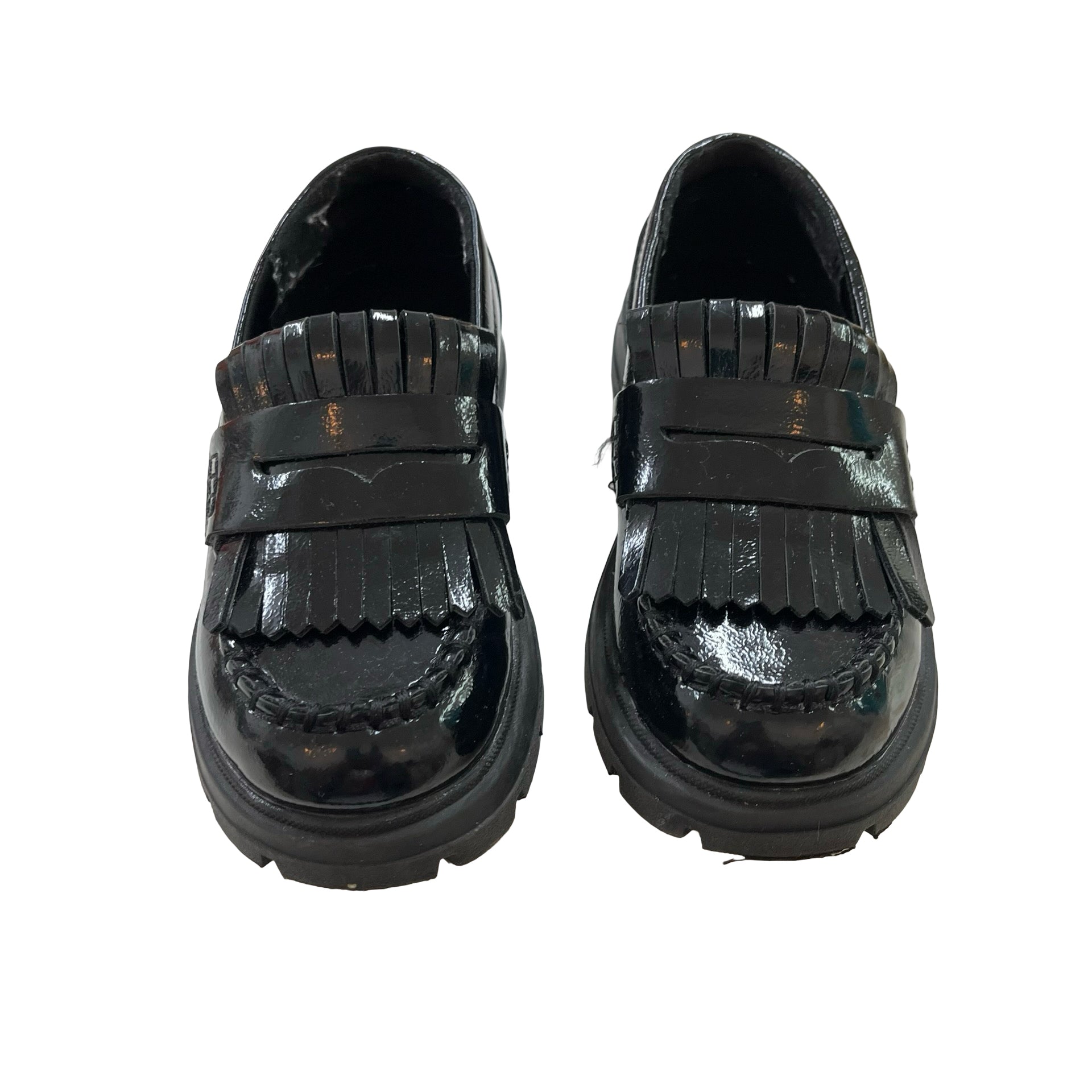 Zara Black Patent Loafers - Size 26 (9.5)