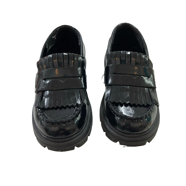 Zara Black Patent Loafers - Size 26 (9.5)