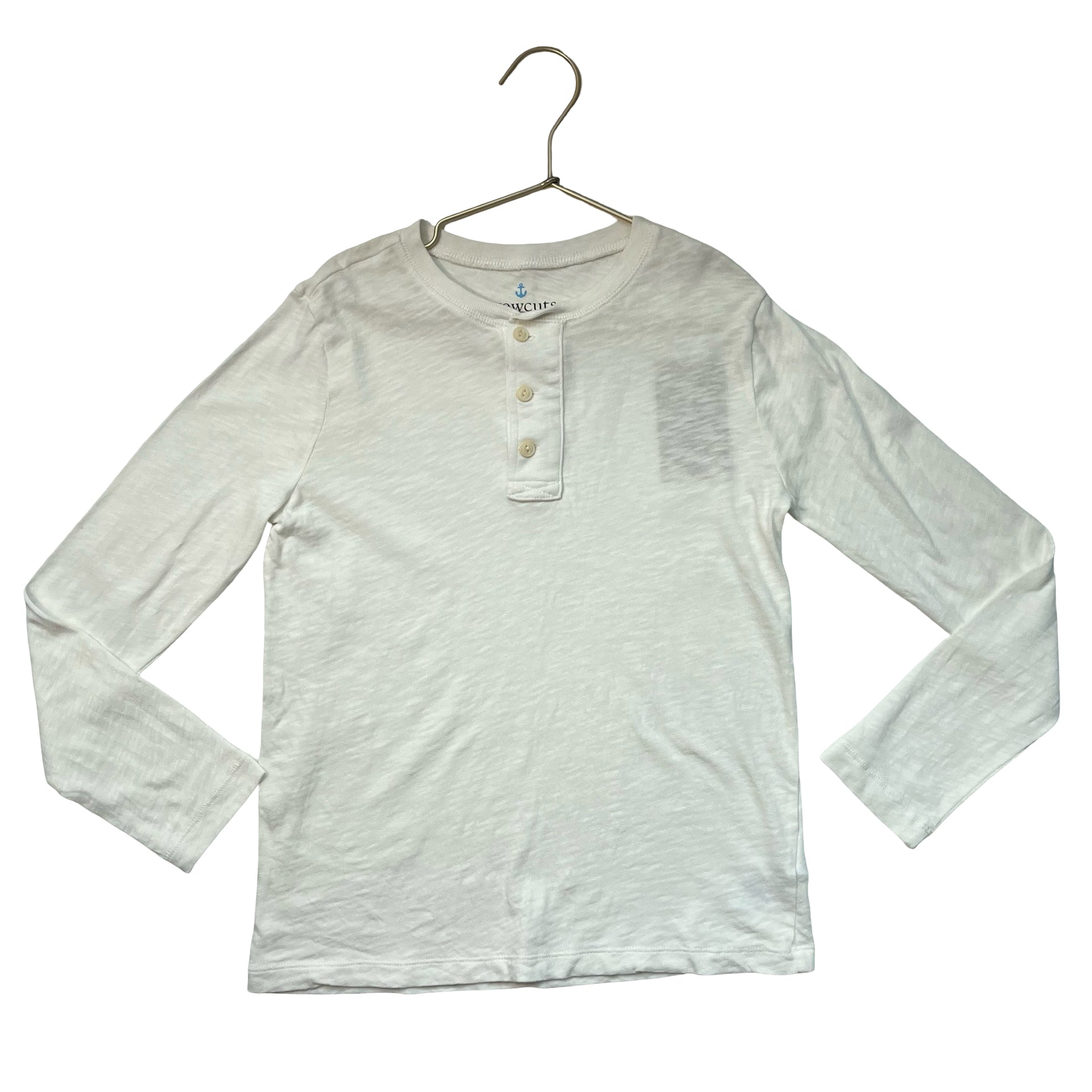 Crewcuts Ivory Henley Shirt - Size M 8-9