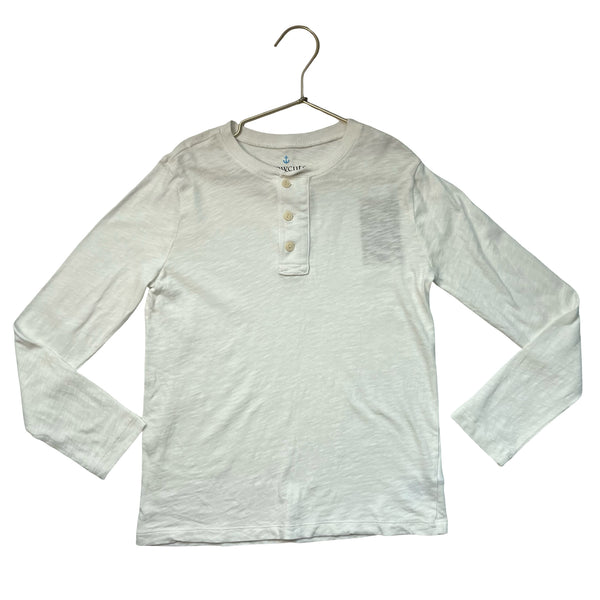 Crewcuts Ivory Henley Shirt - Size M 8-9