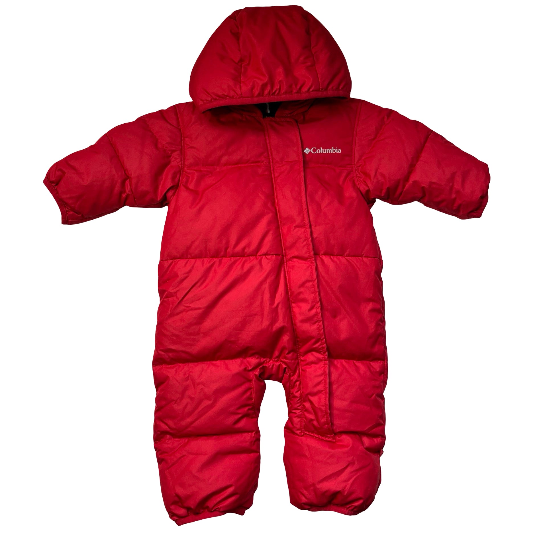 Columbia Fleece-Lined Red Snowsuit Bunting - Size 3-6 Mo