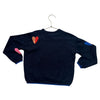Catimini Navy Heart Sweater - Size 6