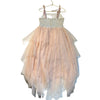 Nickie Lew Pink Tulle & Silver Sequin Dress - Size 8