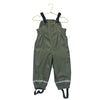Zara Fleece-Lined Olive Green Rain Bib - Size 1.5Y