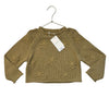 Mango Khaki Flower 100% Cotton Sweater - Size 5-6