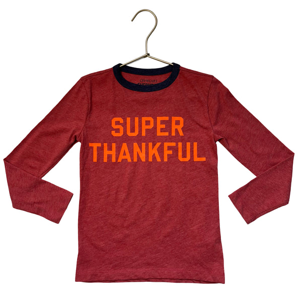 Crewcuts Red & Orange 'Super Thankful' Shirt - Size 4-5