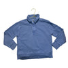 Crewcuts Vintage Wash Blue Polo Sweatshirt - Size S 6-7