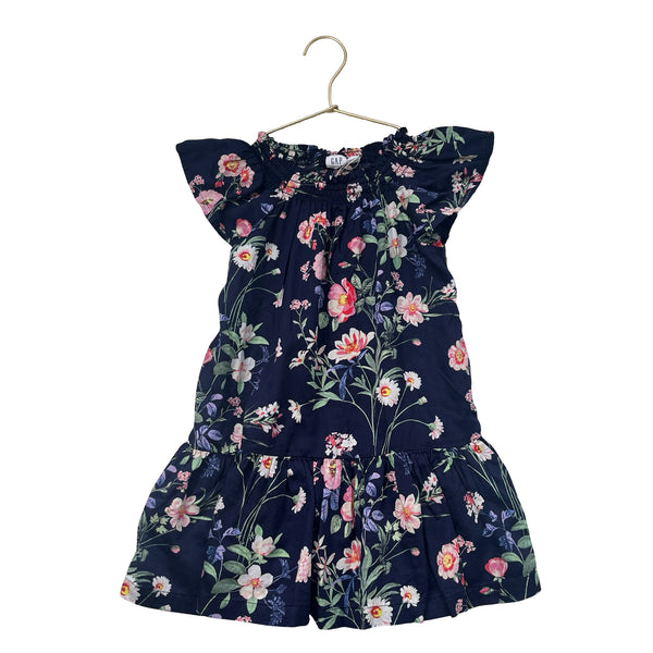 Gap Kids Navy & Multi-Color Wild Flower Sleeveless Dress - Size 4