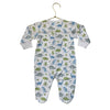 Kissy Kissy White Dino Print Footed PJs - Size 6-9 Mo