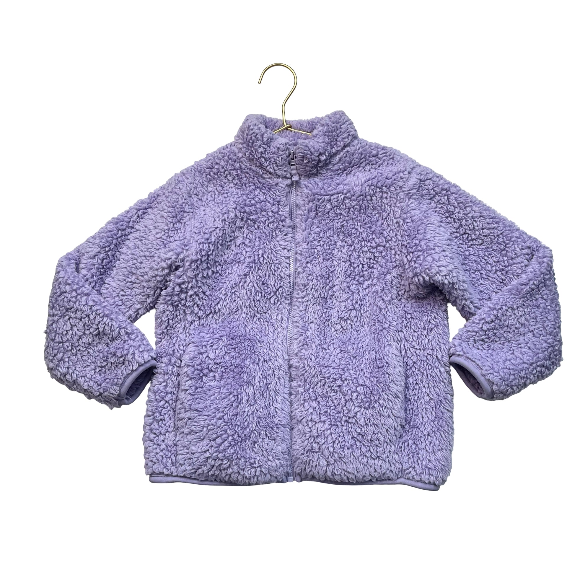 Uniqlo Lavender Sherpa Jacket - Size 5-6
