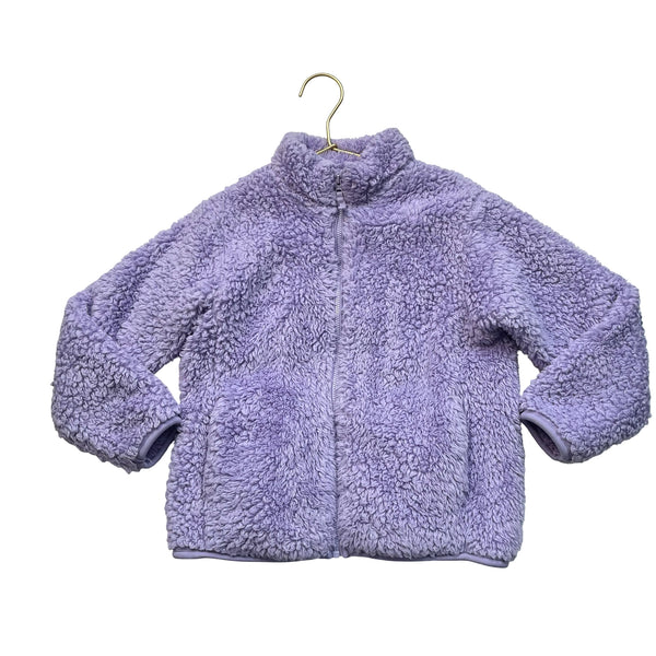 Uniqlo Lavender Sherpa Jacket - Size 5-6