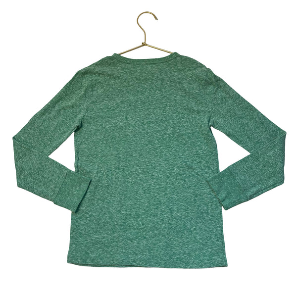 Crewcuts Heather Green & Red 'Jolly' Shirt - Size M 8-9