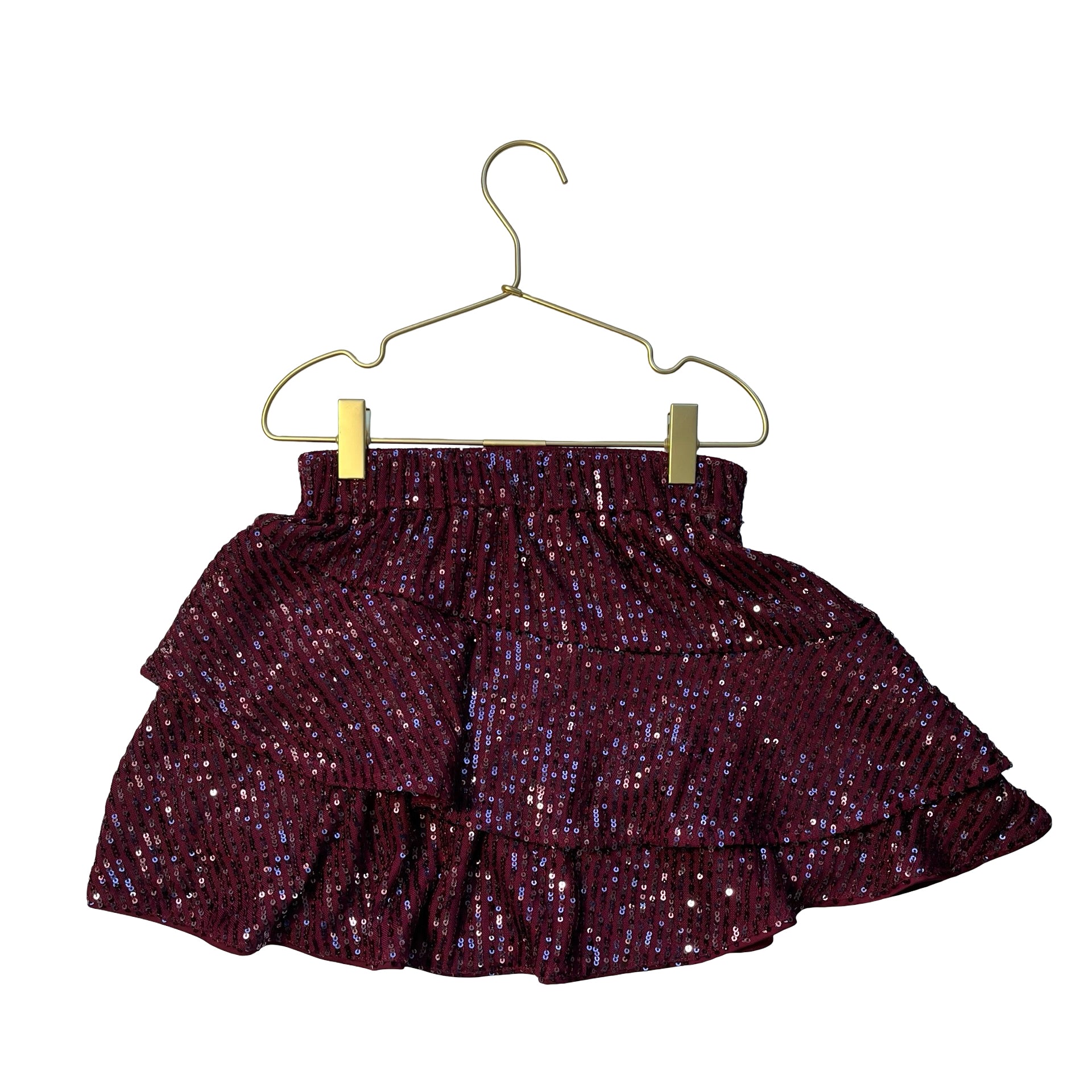 Abercrombie Kids Burgundy Sequin Skirt - Size 7-8