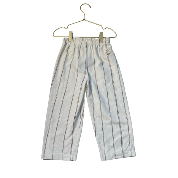 Zara Ivory & Brown Striped Pants - Size 4
