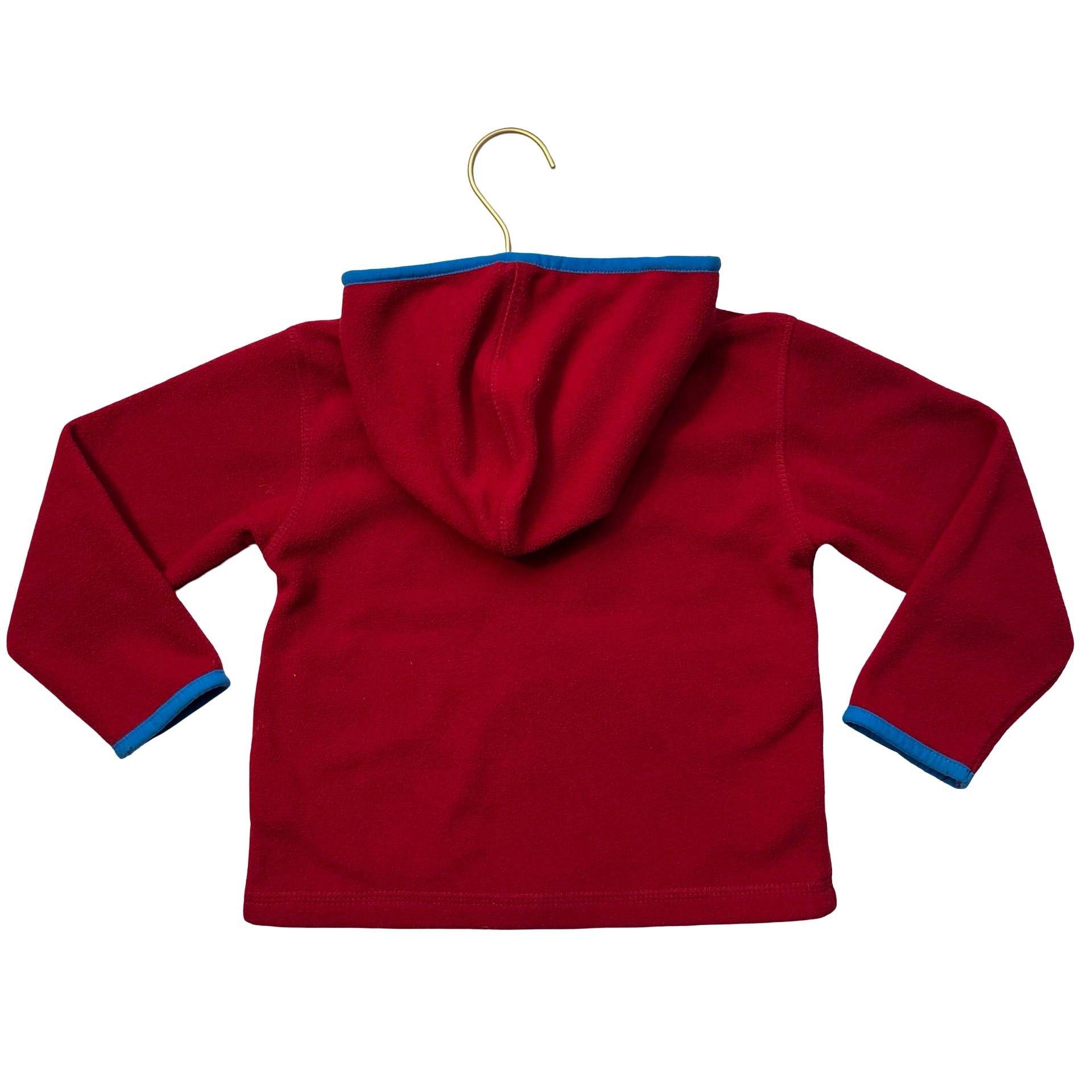 The Black Dog Red Fleece Hooded Jacket - Size 2T