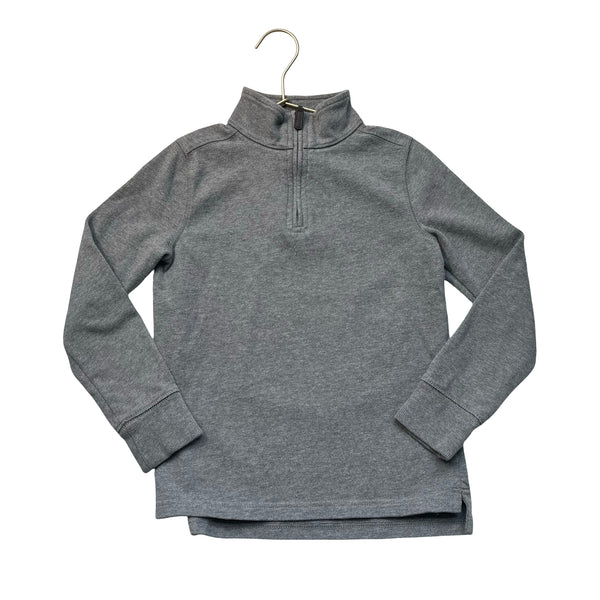 Crewcuts Gray Quarter-Zip Pullover - Size 8