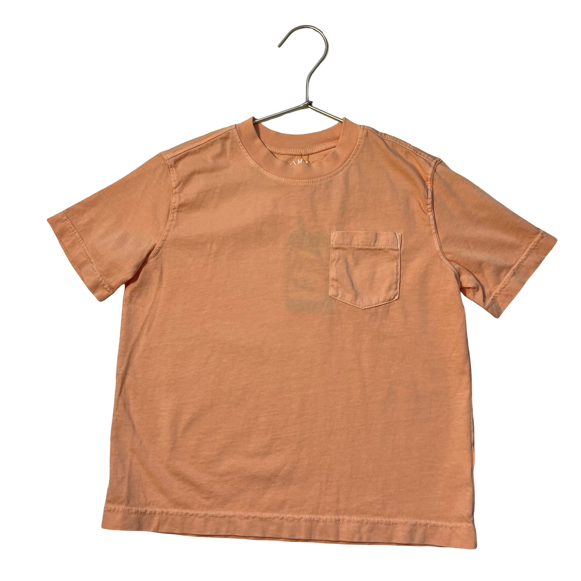 Primary Peach Pocket T-Shirt - Size 6-7