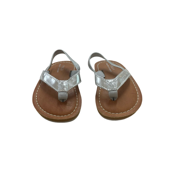 Polo Ralph Lauren Silver Flip Flop Sandals - Size 6