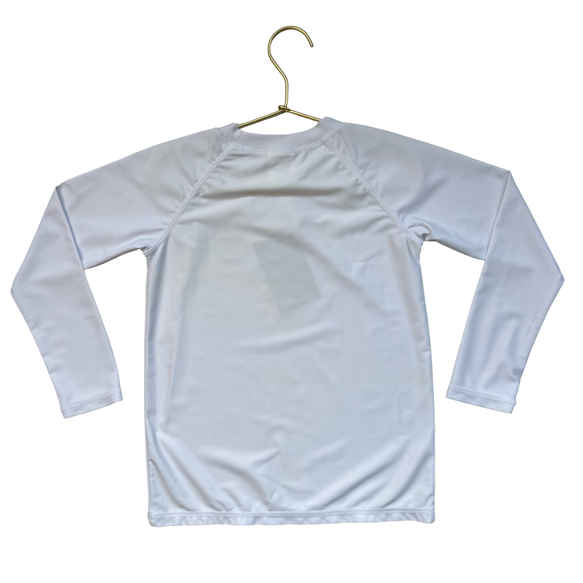 Feather 4 Arrow White Rash Guard - Size 6