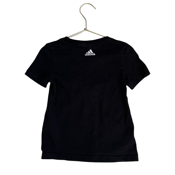 Adidas Black Brand Tee - Size 5-6