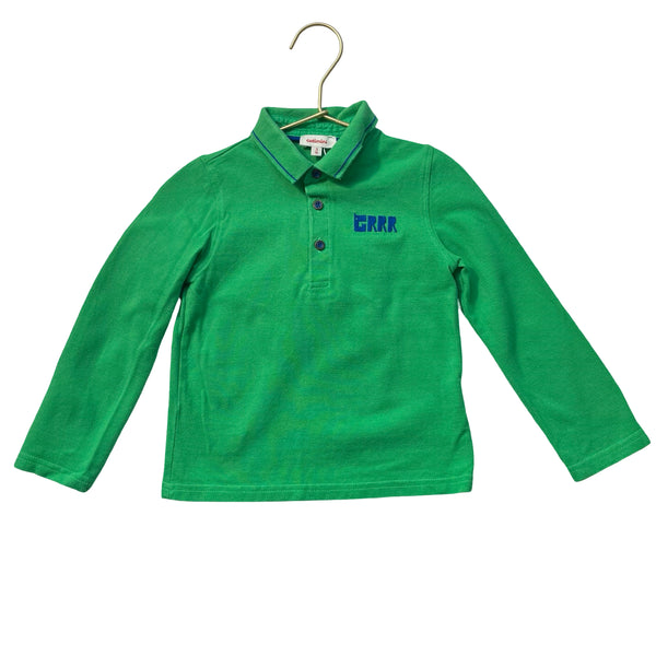 Catimini Green Patch Polo Shirt - Size 3