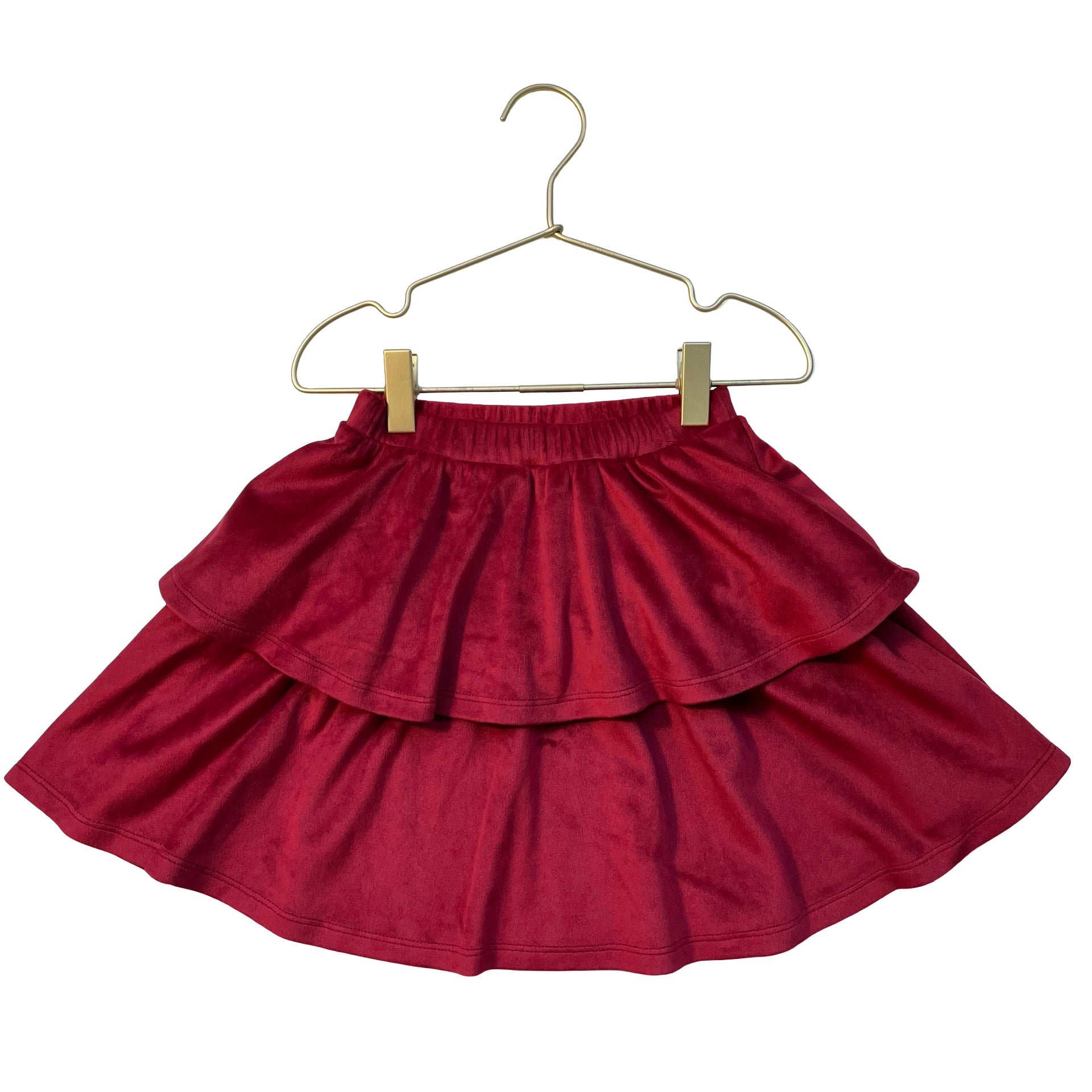 Nordstrom Red Velour Skirt - Size 4