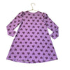 Hanna Andersson Lavender & Plum Heart Print Dress - Size 6-7