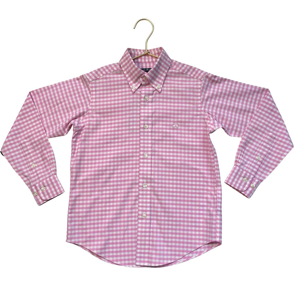 Brooks Brothers Pink Check 100% Linen Button Down Shirt - Size S 8