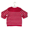 Crewcuts Pink Striped Chenille Sweater - Size XS 4-5