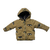 Babyface Reversible Tan Car Print & Gray Reversible Jacket - Size 9 Mo