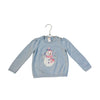 Gymboree Light Blue Cotton Snowman Sweater - Size 3T