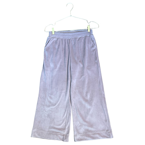 Zella Pale Pink Velour Wide-Leg Pants - Size M 8-10