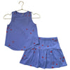 Chaser Purple & Red Star Tank & Skort Skirt - Size 8