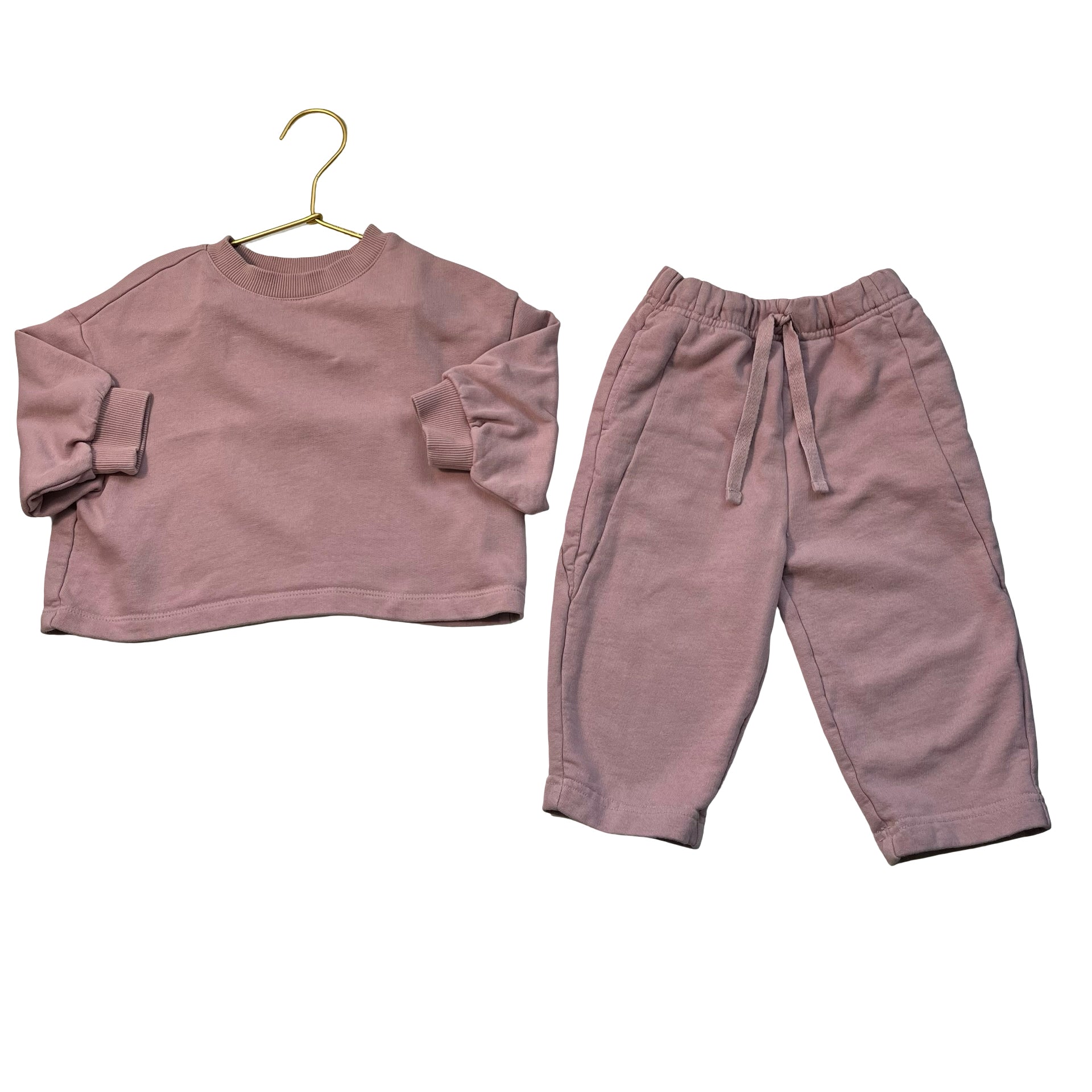 Hanna Andersson Lavender Sweatshirt & Wide-Leg Pants Set - Size 2T