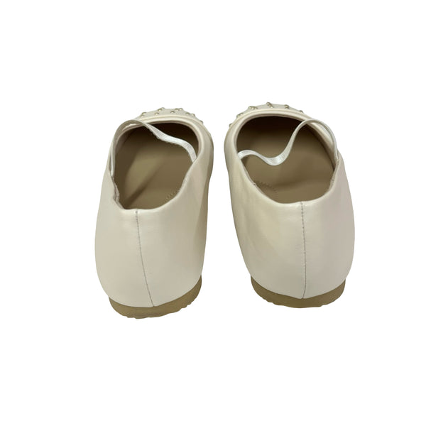 Cat & Jack Ivory & Gold Studded Shoes - Size 10