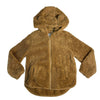 Old Navy Nutmeg Brown Zip Hooded Fleece Jacket - Size 5