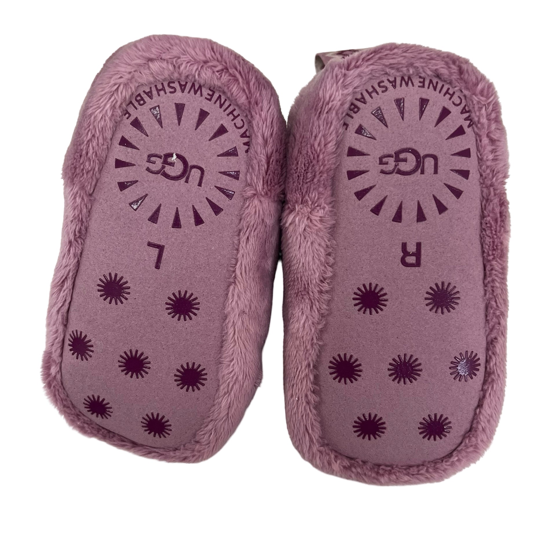 UGG Dusty Pink Fleece Booties in Box - Size 2/3 (6-12 Months)