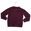 Janie and Jack Burgundy Bear Cotton Sweater - Size 5